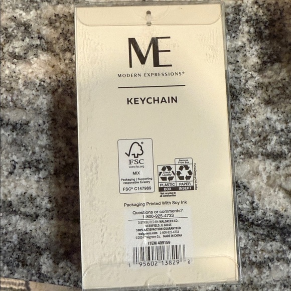 Expressions Gold 'A' Keychain with Tassel. New in box - Picture 2 of 3